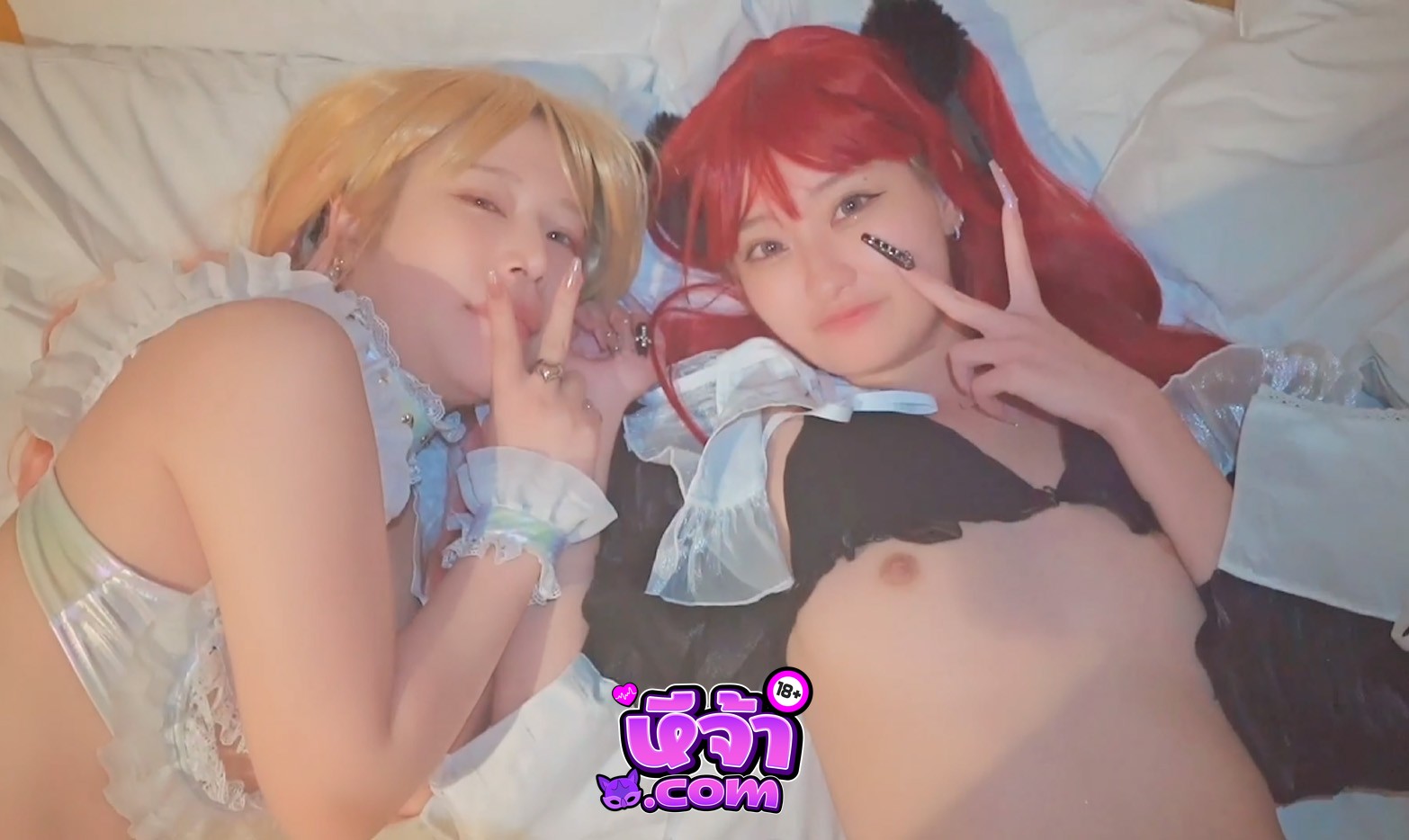 คลิปโป๊ myfans สาวญี่ปุ่น ycancan สองสาวคอสเพลย์อย่างน่ารัก เล่นเลสเบี้ยนเสียว ก่อนมีผู้ชายมาสวิงกิ้งอีก2คน อมควยผลัดกันเย็ด หน้าอย่างฟิน